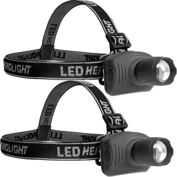 Produktbild Eaxus 2er-Set Stirnlampe (60 lm)