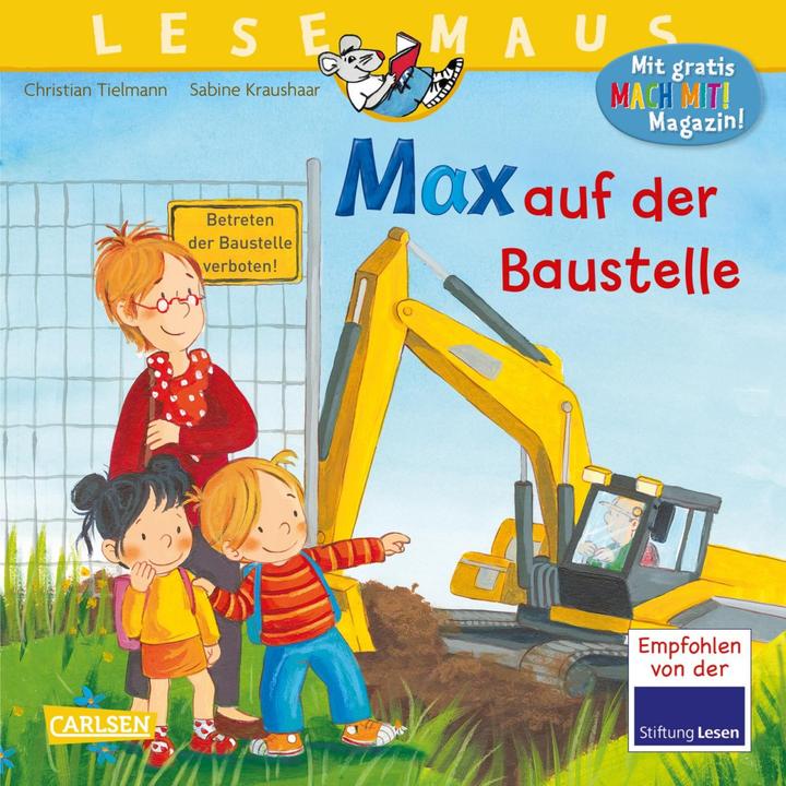 Immagine prodotto LESEMAUS 12: Max auf der Baustelle (Tedesco, Christian Tielmann, 2020)