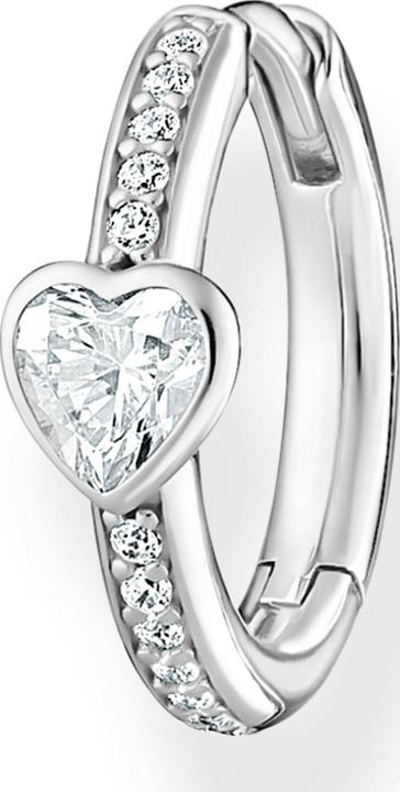 Immagine prodotto Thomas Sabo Creola singola con cuore e pietre bianche Argento (Argento 925)
