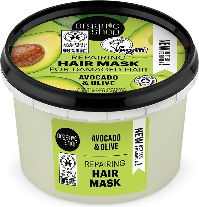 Image du produit Organic Shop Masque capillaire au miel et à l'avocat, 250 ml (250 ml)