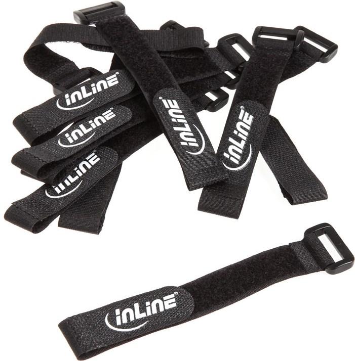 Produktbild InLine Klettschlaufen (Klettkabelbinder, 200 mm, 10 Stk.)