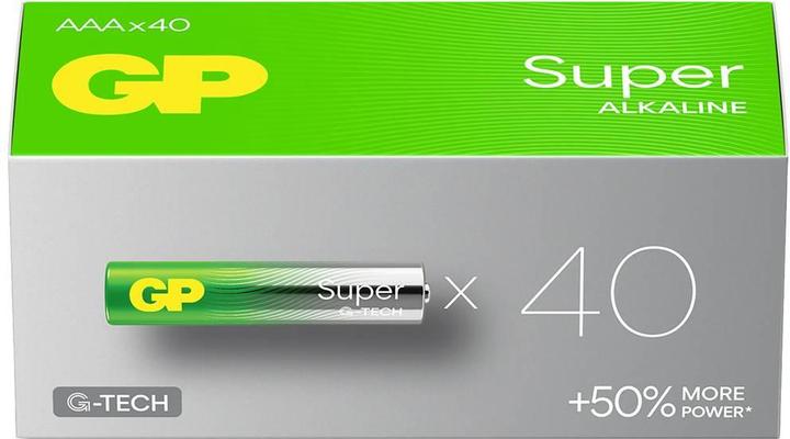 Immagine prodotto GP Batteries Super (40 pz., AAA, 575 mAh)