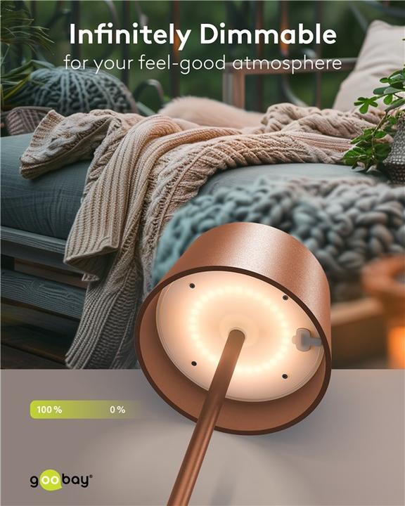 Actual product image Goobay Cordless LED table lamp (150 lm)