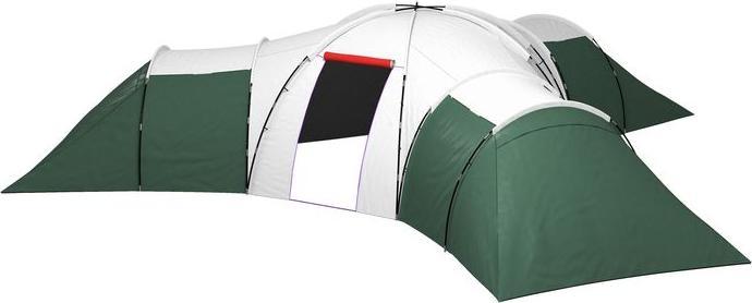 Image du produit Swisshandel24 Tunnelzelt Campingzelt für 6-9 Personen mit 3 Schlafzimmern, Wohnzimmer, Veranda (Tente tunnel, 6 personnes)