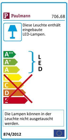 Energy Label Paulmann MaxLED 500 Stripe Set (Warm white, 150 cm, Indoor)