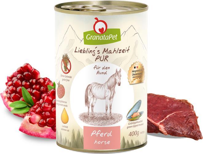 Actual product image Granatapet Liebling's Mahlzeit Pferd pur (Adult, 1 pcs., 400 g)