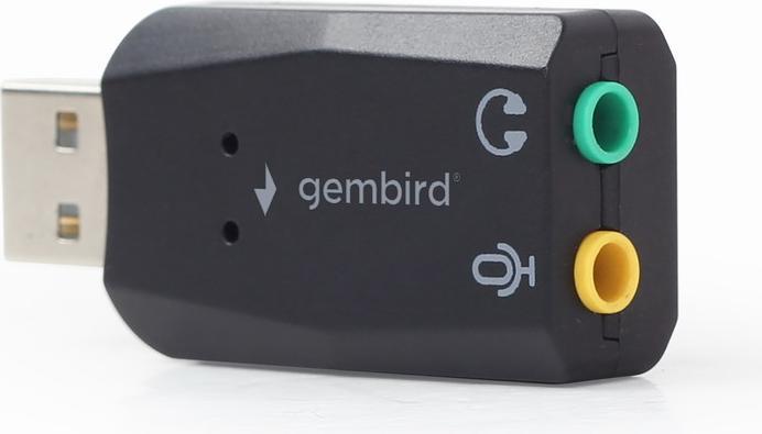 Immagine prodotto Gembird SC-USB2.0-01 - USB 2.0 - 2 x 3.5mm - Nero (USB 2.0)