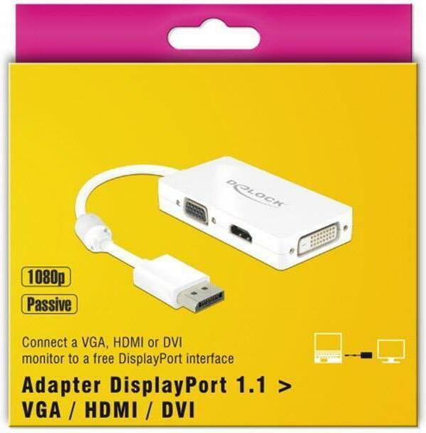 Image du produit Delock DP à (VGA, HDMI, DVI, 16.16 cm)