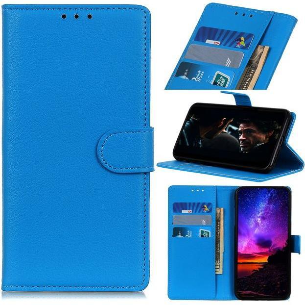 Actual product image MU Classic Litchi Leather Bookcover Series (Motorola Moto G8 Power)