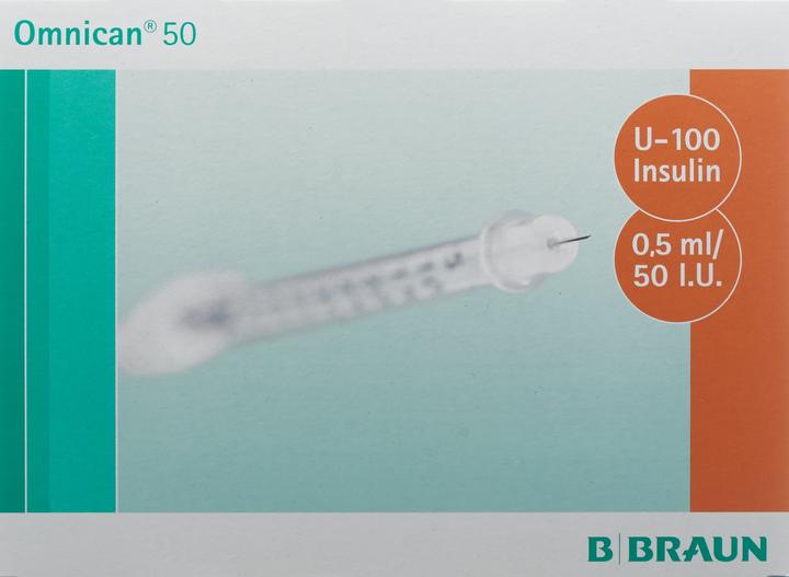 Produktbild B.Braun Insulin 50 0.5ml 0.3x8mm G30 einz (Insulinspritze)
