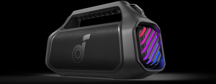 Actual product image soundcore Portable Speaker||Boom 2 Plus|Black|Portable/Wireless|A3134011 (20 h, USB power delivery, Rechargeable battery operated)