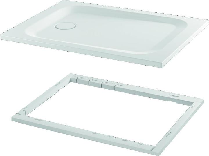Produktbild Bette Ultra Rechteck-Duschwanne mit Minimum-Wannenträger 1300x1300x35mm, mit Antirutsch Pro, 5826