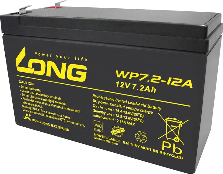 Immagine prodotto Kung Long Batteria WP7.2-12A, contatti a spina Faston 6.3mm (12V)