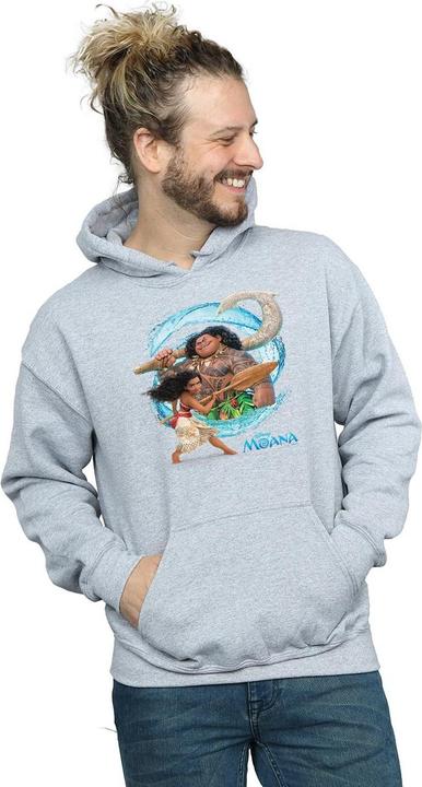 Actual product image Disney Mens Moana And Maui Wave Hoodie (S)