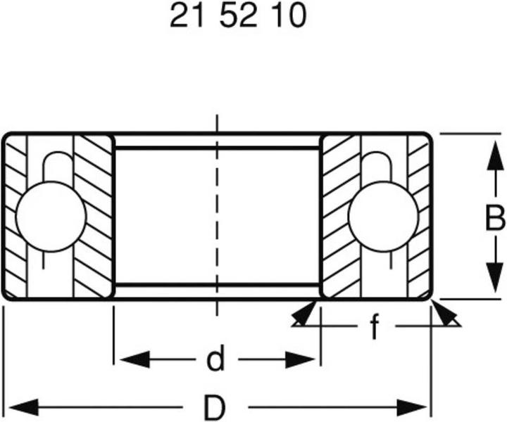 Actual product image Reely Ball bearing set for Tamiya TT-03 chassis