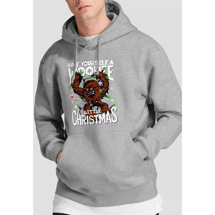 Actual product image Star Wars Mens A Wookie Little Christmas Hoodie (XL)
