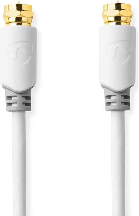 Nedis Cavo satellitare e per antenna - Connettore F - 10 m - rotondo - Placcato oro - Schermato (Cavi antenna)