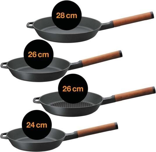 Produktbild Fiskars Norden Bratpfanne, 28cm (28 cm, Bratpfanne, Gusseisen)