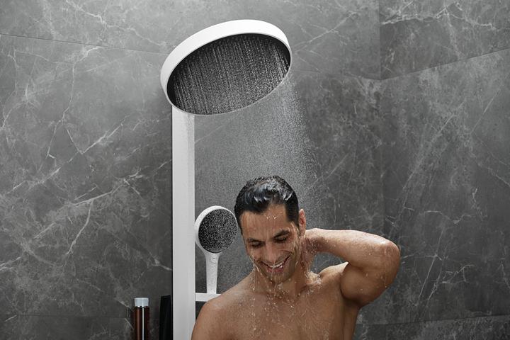 Actual product image hansgrohe Rainfinity Showerpipe 360 1jet concealed : Colour - Matt White