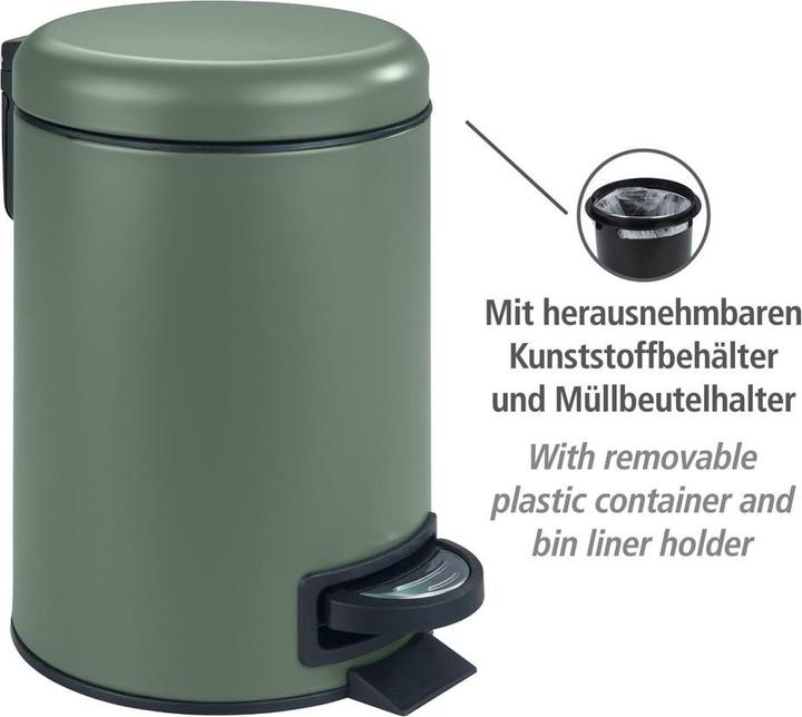 Actual product image Wenko Leman pedal bin (3 l)