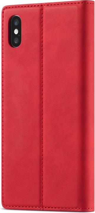 Productafbeelding Cover-Discount iPhone Xs / X - Stand Flip Case Cover rood (Apple iPhone XS)