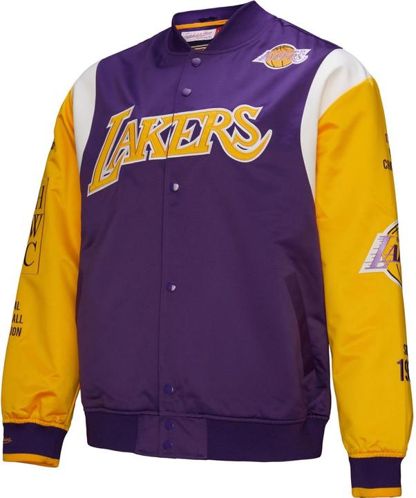 Immagine prodotto Mitchell & Ness M&N Heavyweight Satin Jacket NBA Los Angeles Lakers - M (M)