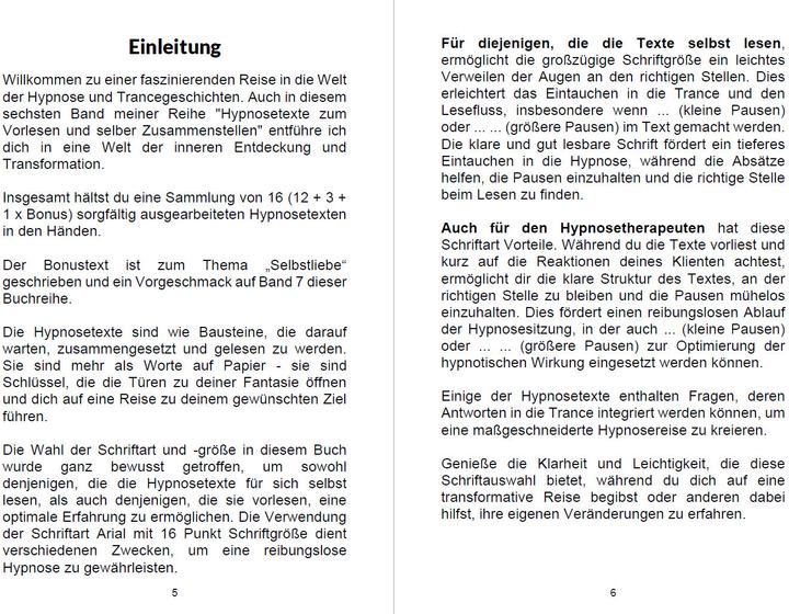 Produktbild Hypnosetexte zum Vorlesen und selber Zusammenstellen 6 (Deutsch, Angelina Schulze, 2023)