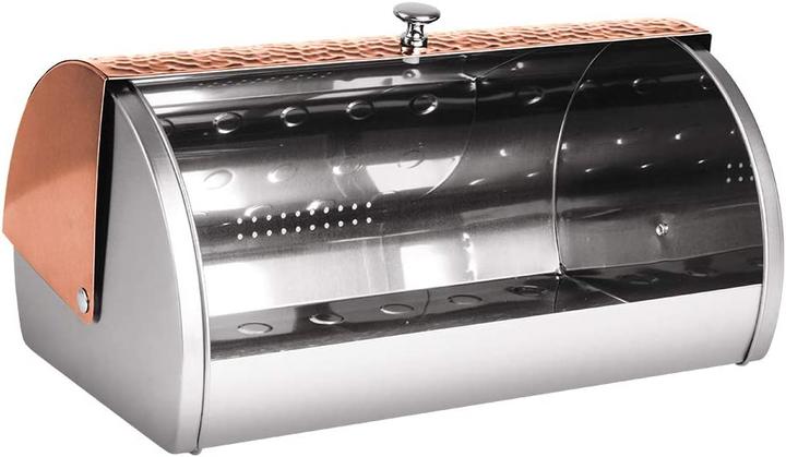 Actual product image BerlingerHaus Metallic Line Rose Gold Colours Stainless Steel Edition Bread Box
