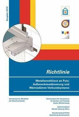 Actual product image Richtlinie Metallanschlüsse an Putz, Aussenwärmedämmung und Wärmedämm-Verbundsysteme (German, 2018)