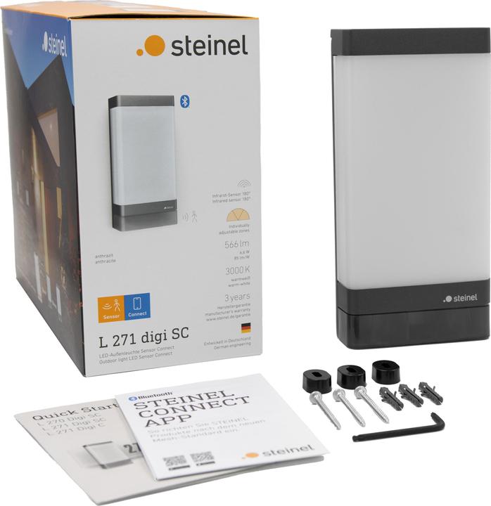 Produktbild Steinel 067212 - Wandleuchte 6.6 W 566 lm 3000 K Bewegungsmelder (566 lm, IP44)