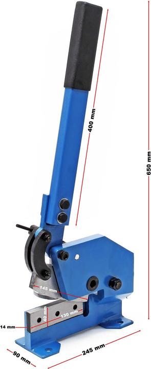 Produktbild XPOtool Handhebelschere 150 mm Blechschere Schlagschere Metallschere manuell (280 mm)