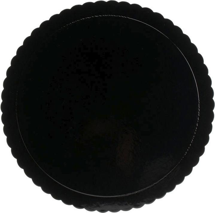 Produktbild Dekora Präsentationstablett - Rund Spitze Schwarz 35cm