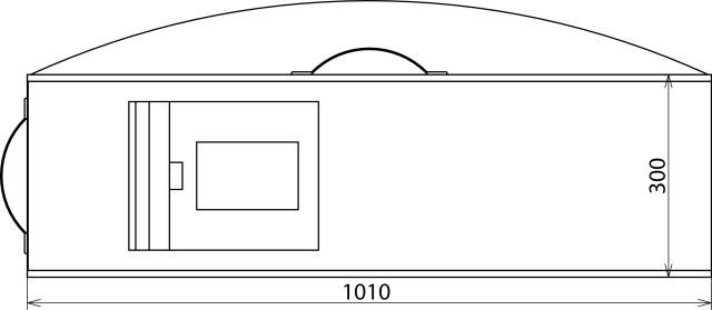 Produktbild Dehn KLT 101 30 10 Kunstledertasche 1010x300mm