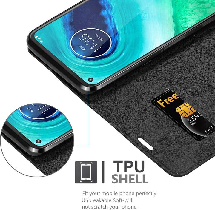 Productafbeelding Cadorabo Boek Onzichtbare Magneethoes (Motorola Moto G8)