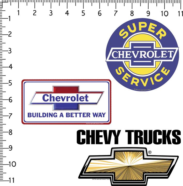 Immagine prodotto Chevrolet Deluxe Logo Adesivi Misura Confezione 50