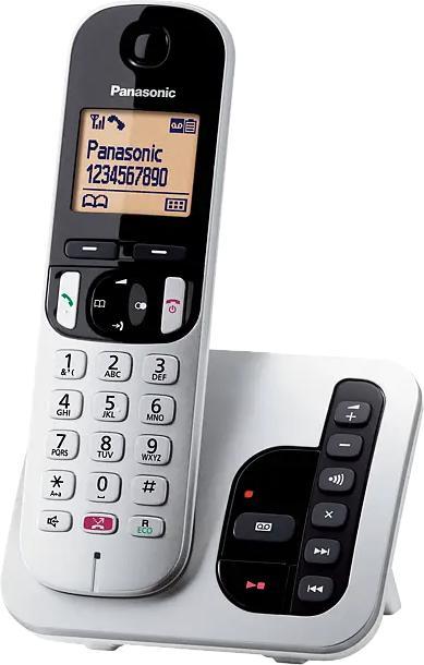 Immagine prodotto Panasonic KX-TGC260JTS Telefono Cordless Digitale con Segreteria Telefonica, Vivavoce, Display Luminoso