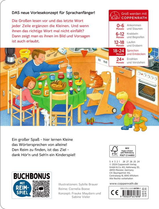 Produktbild Bilder suchen - Wörter finden: Vorlesen - Entdecken - Mitsprechen (Deutsch, Cornelia Boese, Sybille Brauer, 2024)