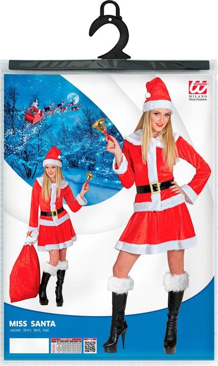 Produktbild Widmann MISS WEIHNACHTSMANN (Oberteil, Rock, Gürtel, Mütze), XL (XL)
