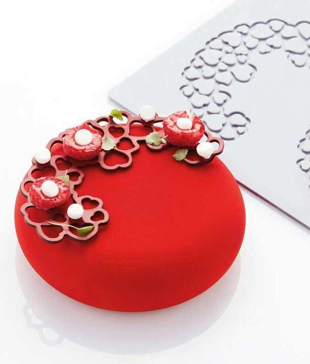 Actual product image Pavoni Silicone Mould Hops Half Moon Hearts