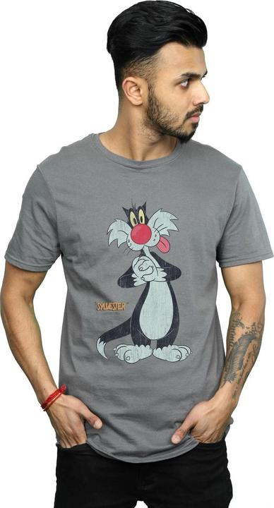 Immagine prodotto Looney Tunes Sylvester Distressed Maglietta Uomo (M)