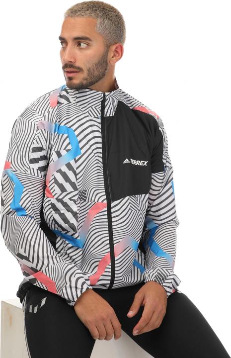 Actual product image adidas Mens Terrex Trail Printed Running Jacket (S)