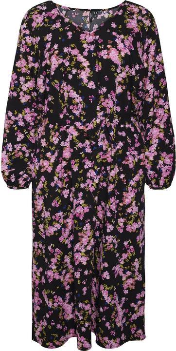 Produktbild Vero Moda Normal geschnitten Rundhals Curve Nicht verstellbare Bündchen Langes Kleid Kleid (46)
