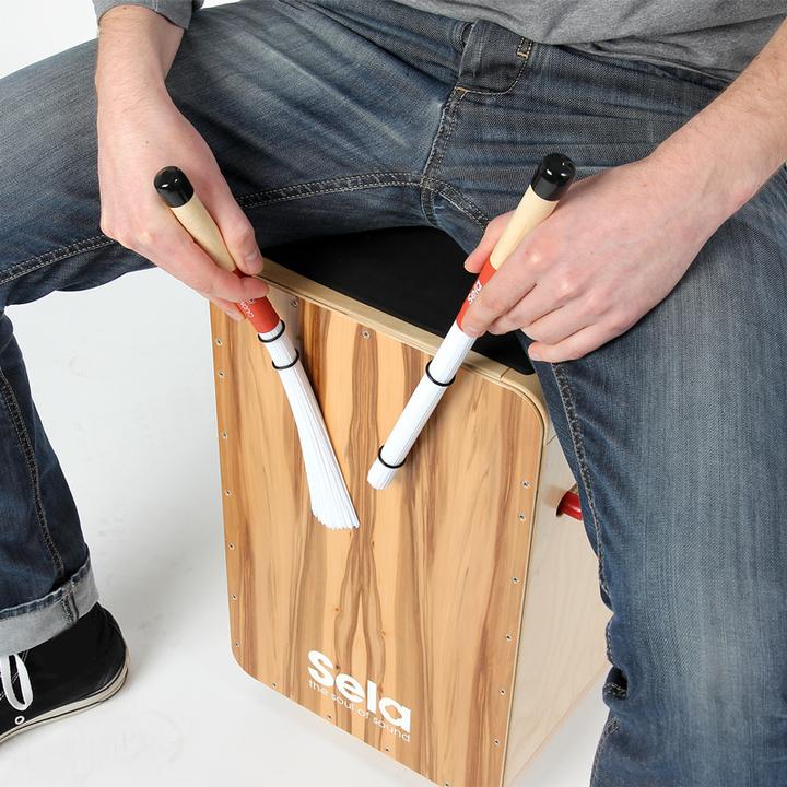 Actual product image Sela SE035 Cajon Brush with 180 Nylon Fibres (Cajon)
