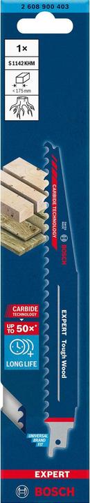 Productafbeelding Bosch Professional Zubehör Expert 'Tough Wood' S 1142 KHM reciprozaagblad, 1 stuk