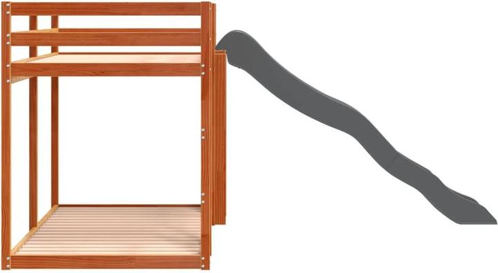 Image du produit VidaXL Lit superposé avec toboggan & échelle 90 x 200cm (90 x 200 cm)