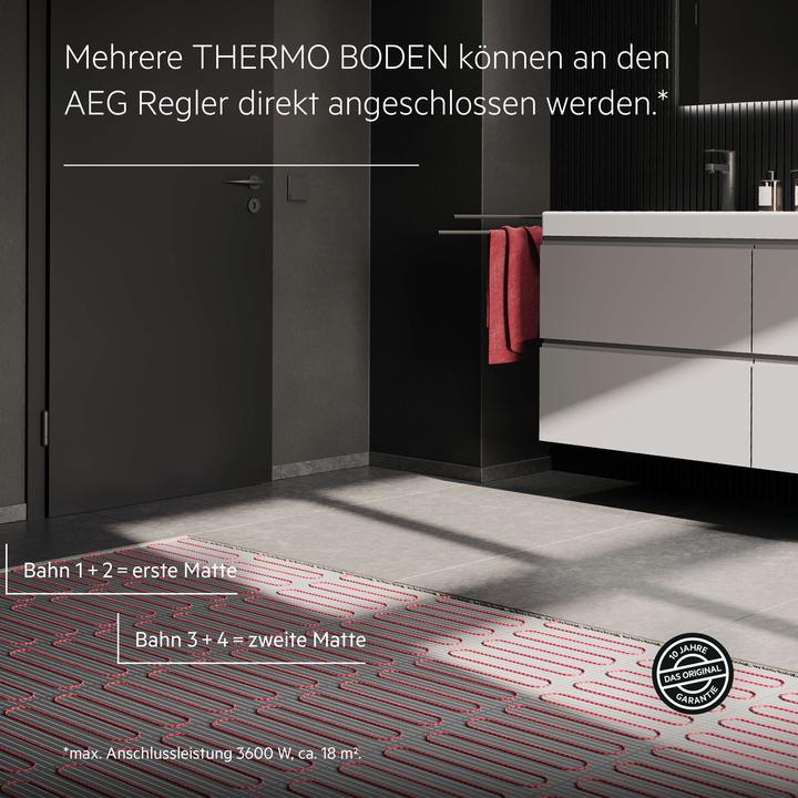 Produktbild AEG Haustechnik elektrische Fussbodenheizung, Komplettset 1 m², 200 W/m², Turbo Thermo Boden TBS TC 200/1 Set Plus