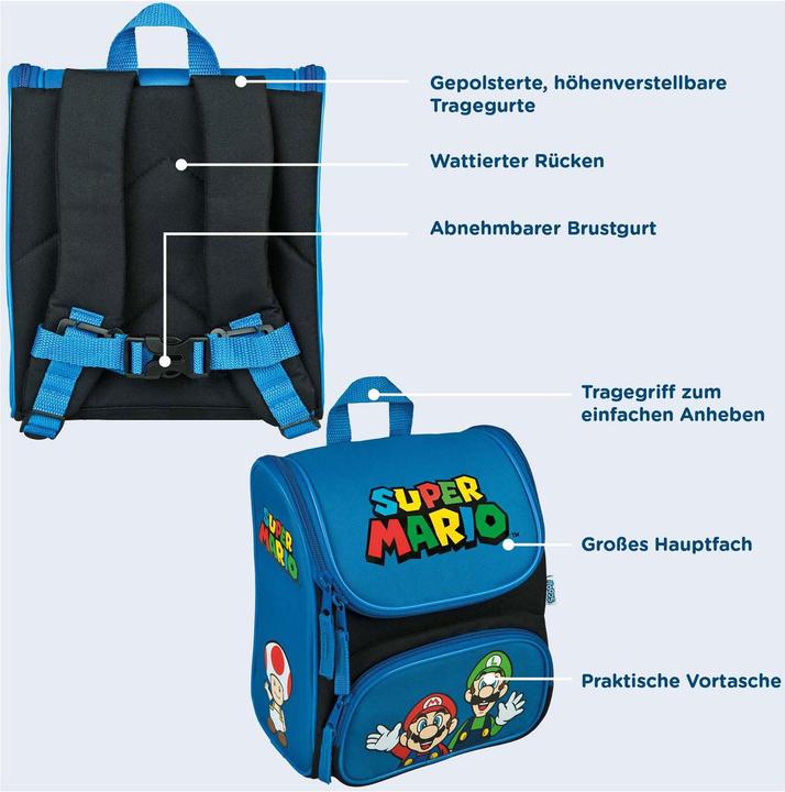 Image du produit Scooli Rucksack Cutie Super Mario 6.5 l, Gewicht: 290