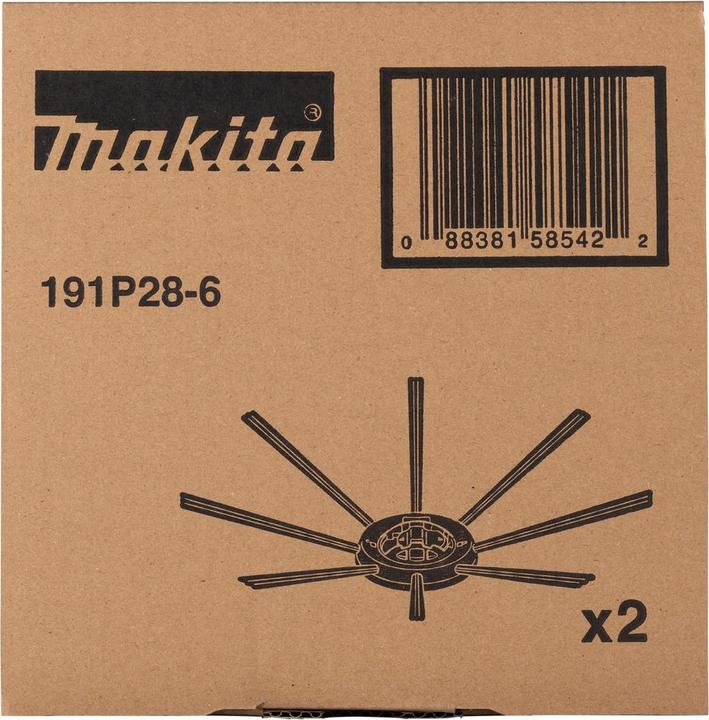 Actual product image Makita 191P28-6 Side brush set