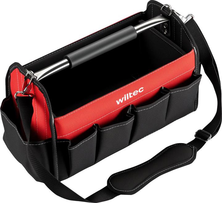 Actual product image Wiltec Tool bag 41x19x25.5cm Work bag 14 compartments Tool bag Strap