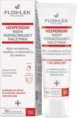 Produktbild Floslek Pharma Hesperidin Krem wzmacniający naczynka - skóra naczynkowa,wrażliwa ze skłonnością do (50 ml, 24h Creme)